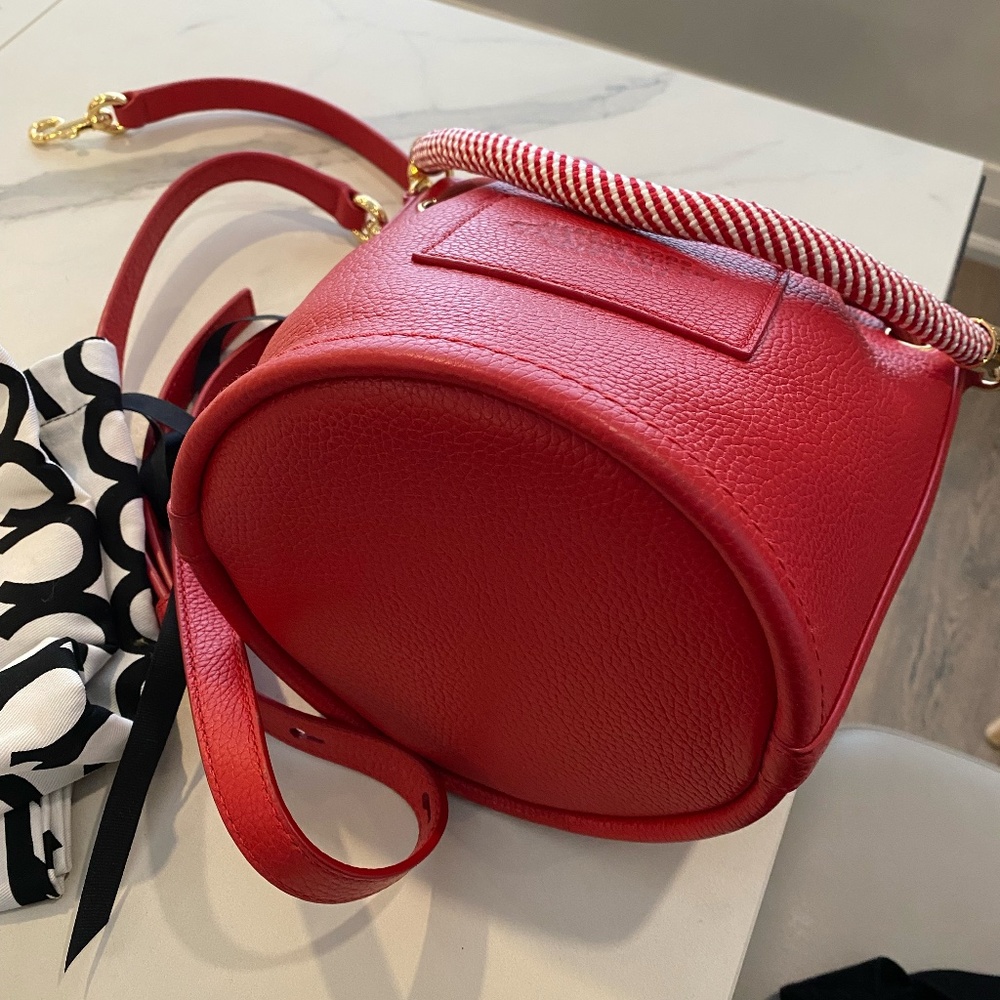 red medium Marc Jacobs bucket bag